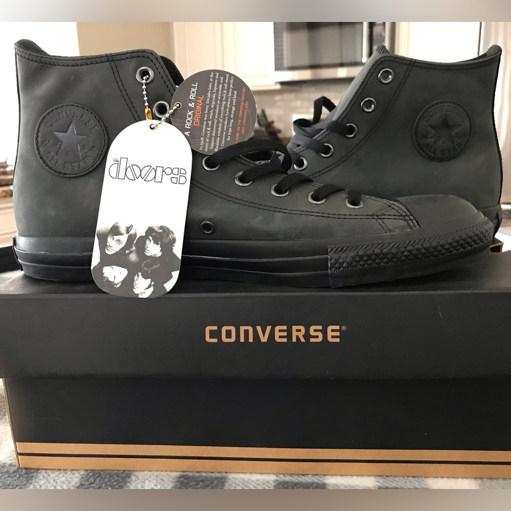 Converse Leather The Doors High Top Sneakers